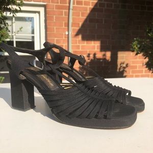 Vintage black Evan Picone high heels size 8 narrow